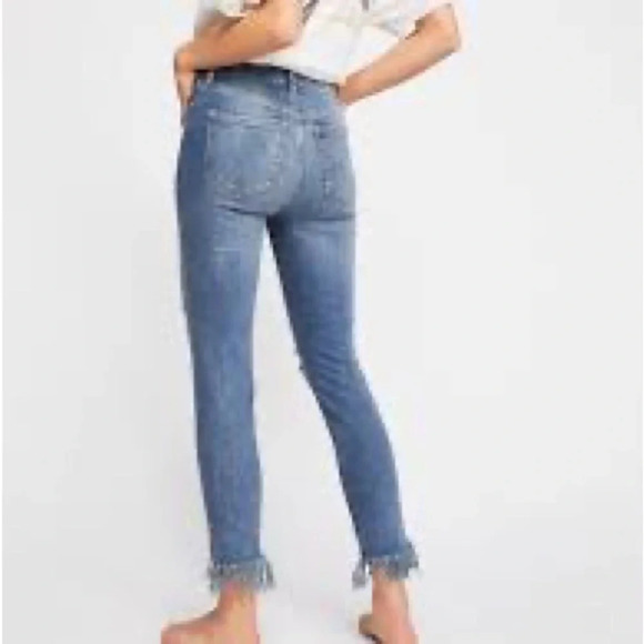 Free People Great Heights Frayed Skinny Jeans - Size 26 - Picture 2 of 8